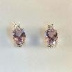 7x5 Oval Earrings Twilite Mount St. Helens 