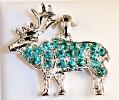 Mt. St. Helens Emerald Elk Pendant
