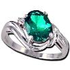 Angle-set Oval Mt St Helens stone in sterling silver